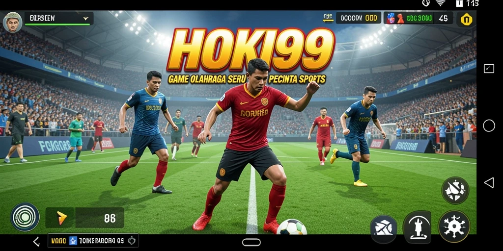 Tampilan gameplay seru HOKI99 dengan aksi olahraga yang mendebarkan.