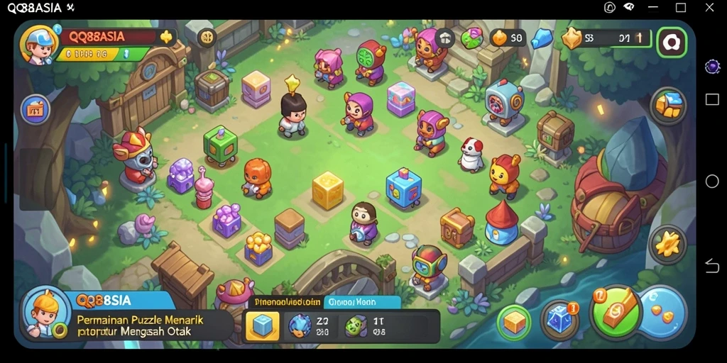 Tampilan gameplay QQ88ASIA yang seru dan menantang.